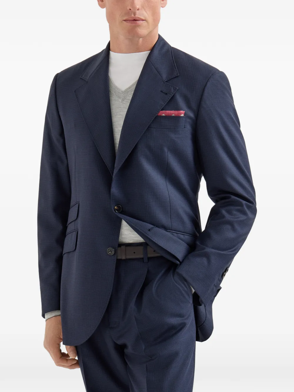 Brunello Cucinelli Cavallo Tailor blazer Blauw