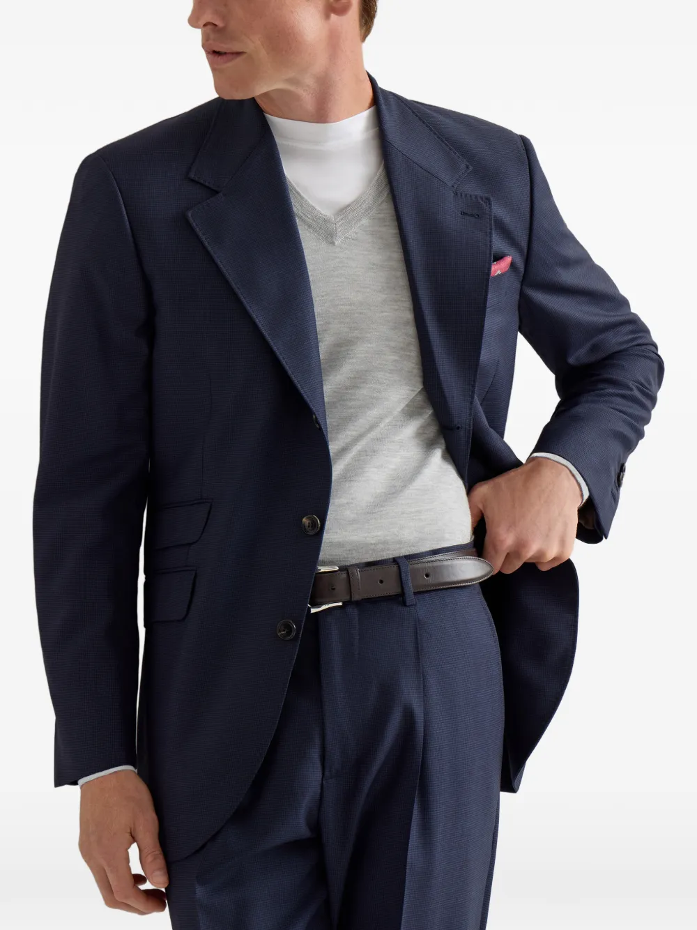 Brunello Cucinelli Cavallo Tailor blazer Blauw