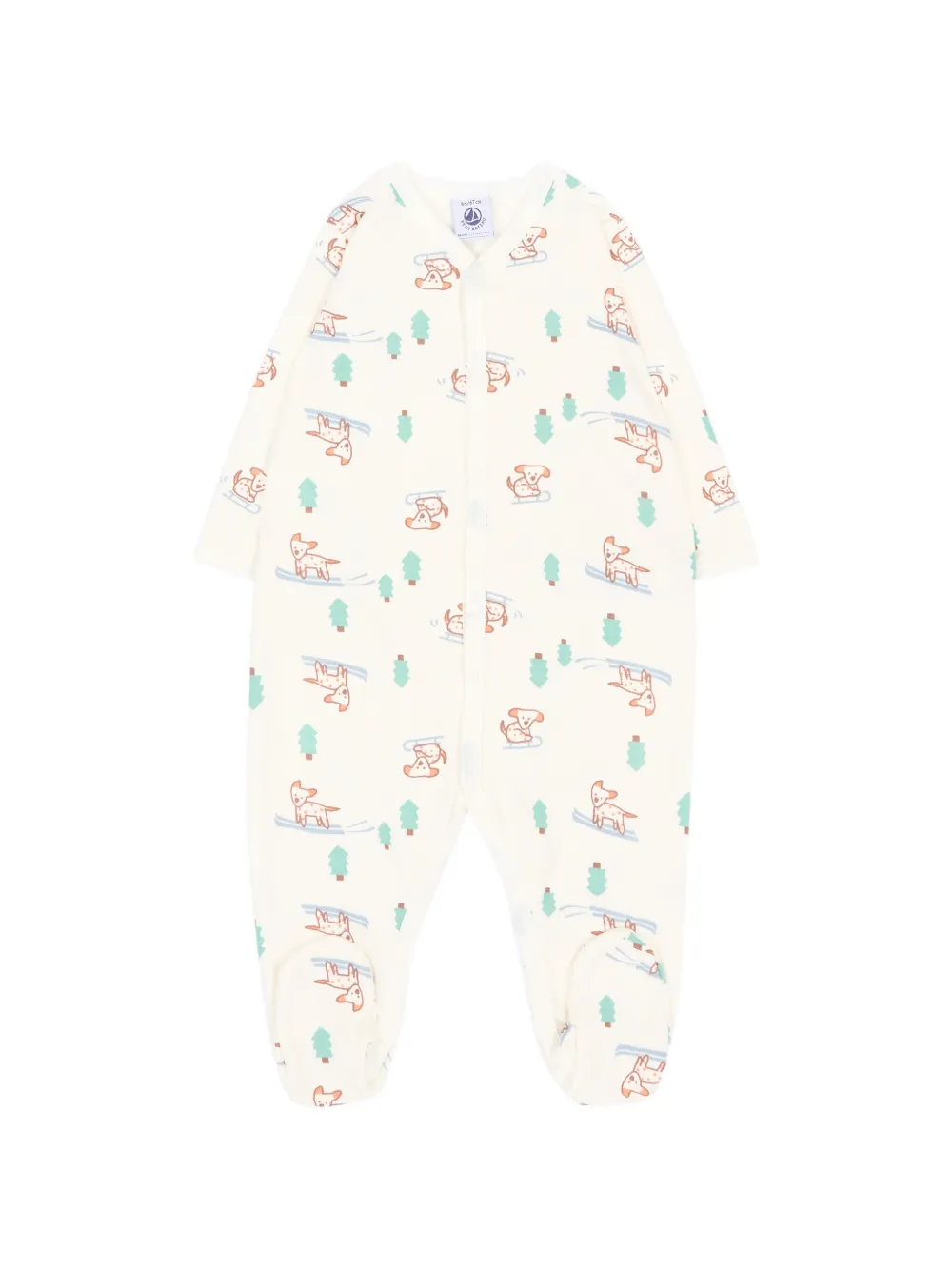 Petit Bateau グラフィック スリープスーツ | ニュートラル | Image 1
