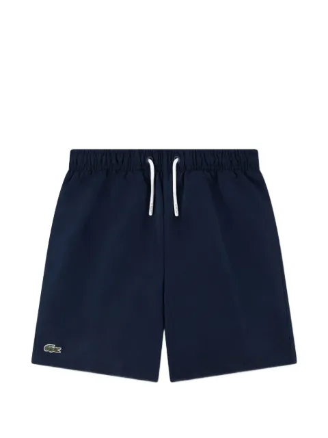 Lacoste Kids logo-patch drawstring swim shorts