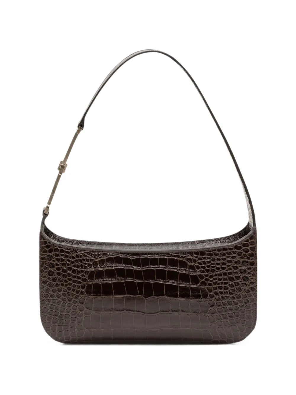 TOM FORD tumbled printed crocodile-leather Arc small shoulder bag - Brown