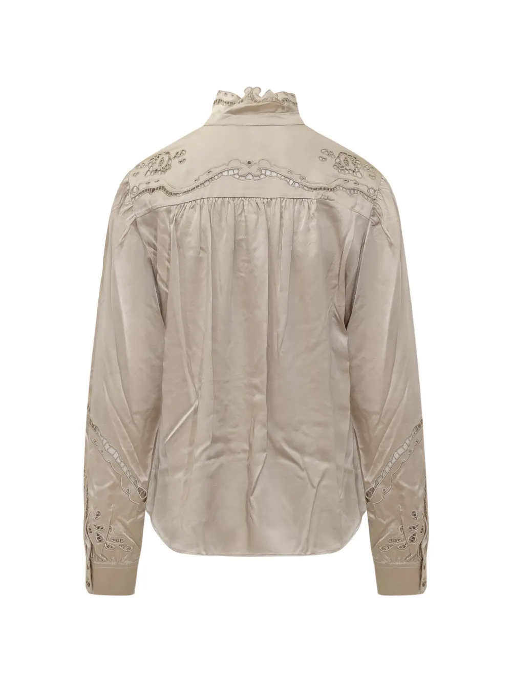 ISABEL MARANT Ejali silk blouse Beige