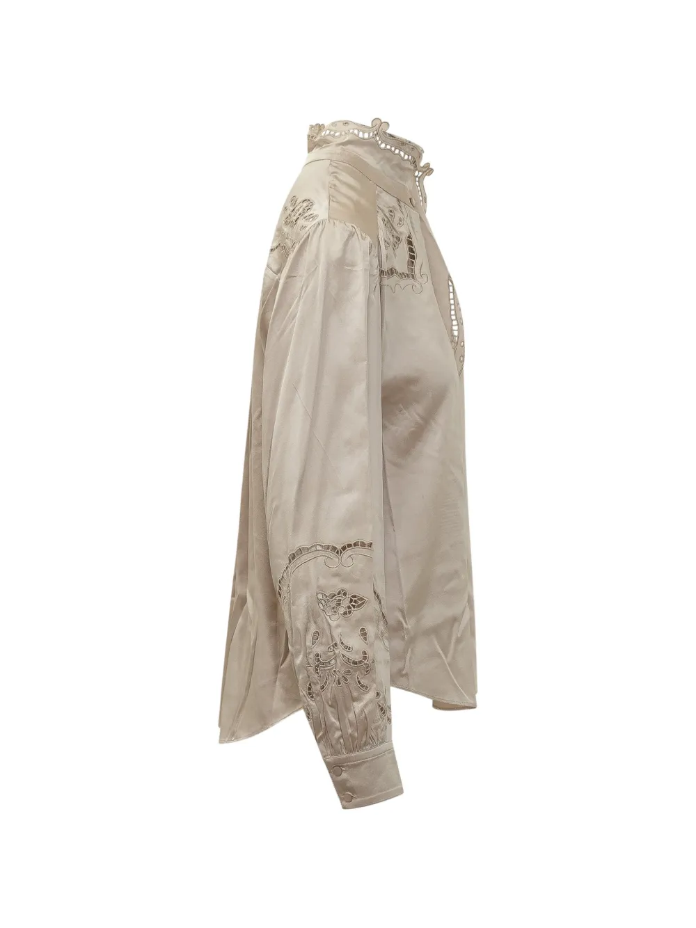 ISABEL MARANT Ejali silk blouse Beige