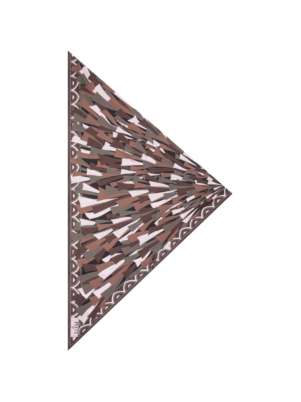 PUCCI Baiadera-print silk triangle scarf