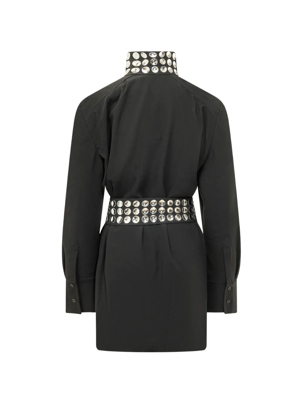 IRO stud-embellished belted mini dress Zwart