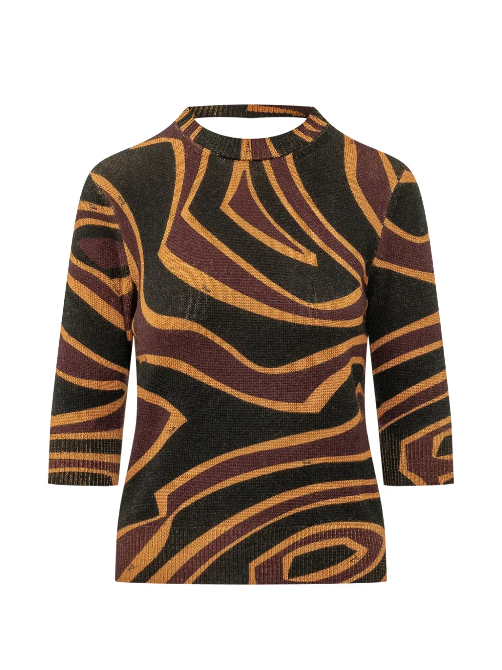 PUCCI abstract-print scoop-back sweater