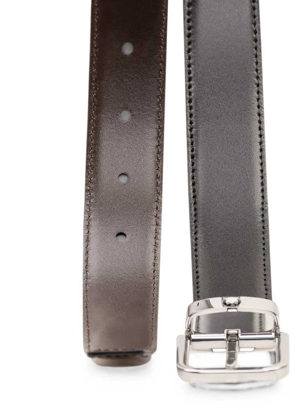 Montblanc Leren riem Zwart