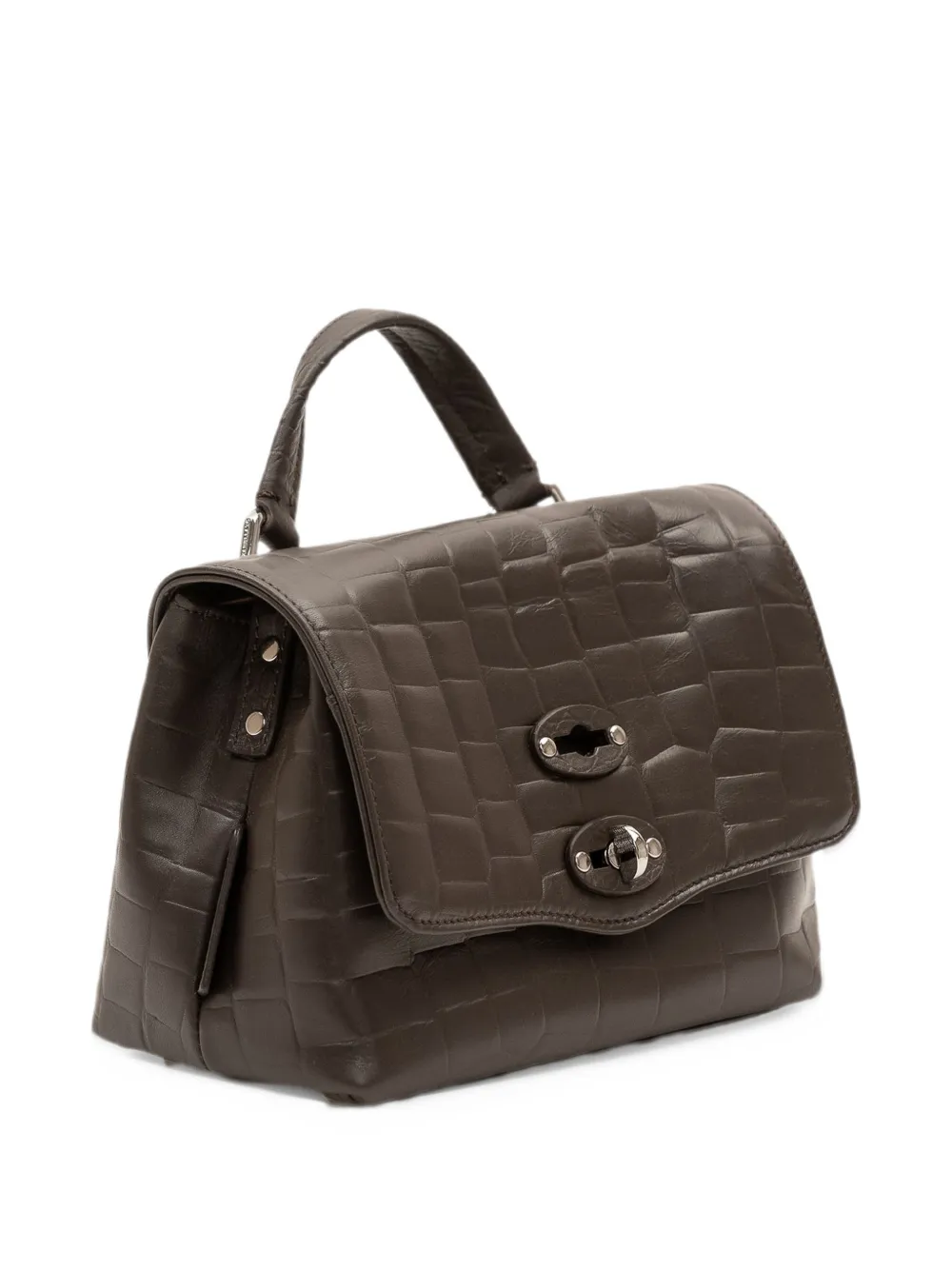 Zanellato M Postina crocodile-effect tote bag Bruin