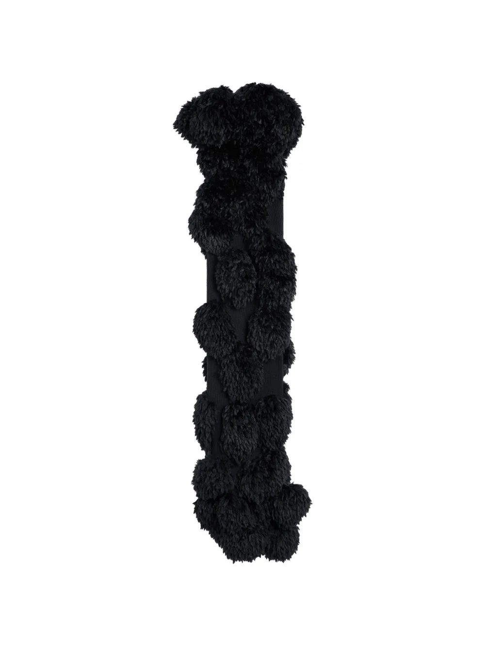 Givenchy Asymmetrische wollen top met pompons Zwart