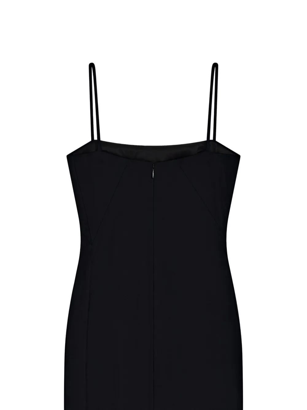 Givenchy Sliced crêpe cady maxi-jurk Zwart