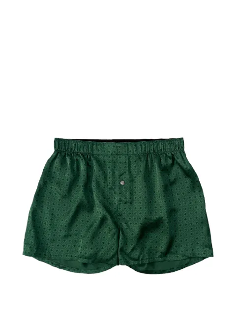 Chrome Hearts monogram-print silk shorts