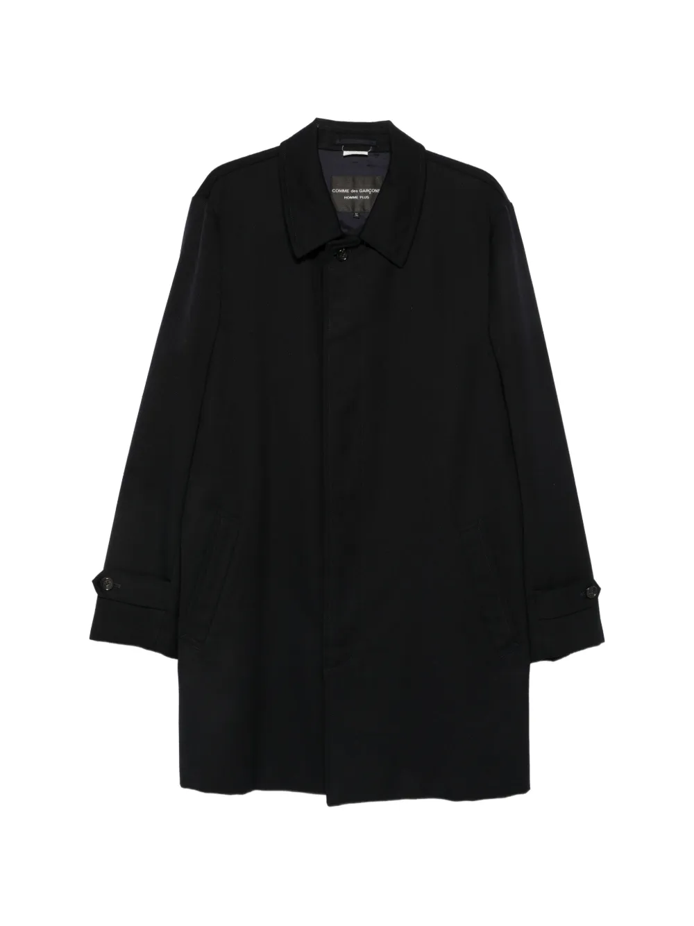 Comme Des Garçons Pre-Owned 2010s einreihiger Mantel - Schwarz