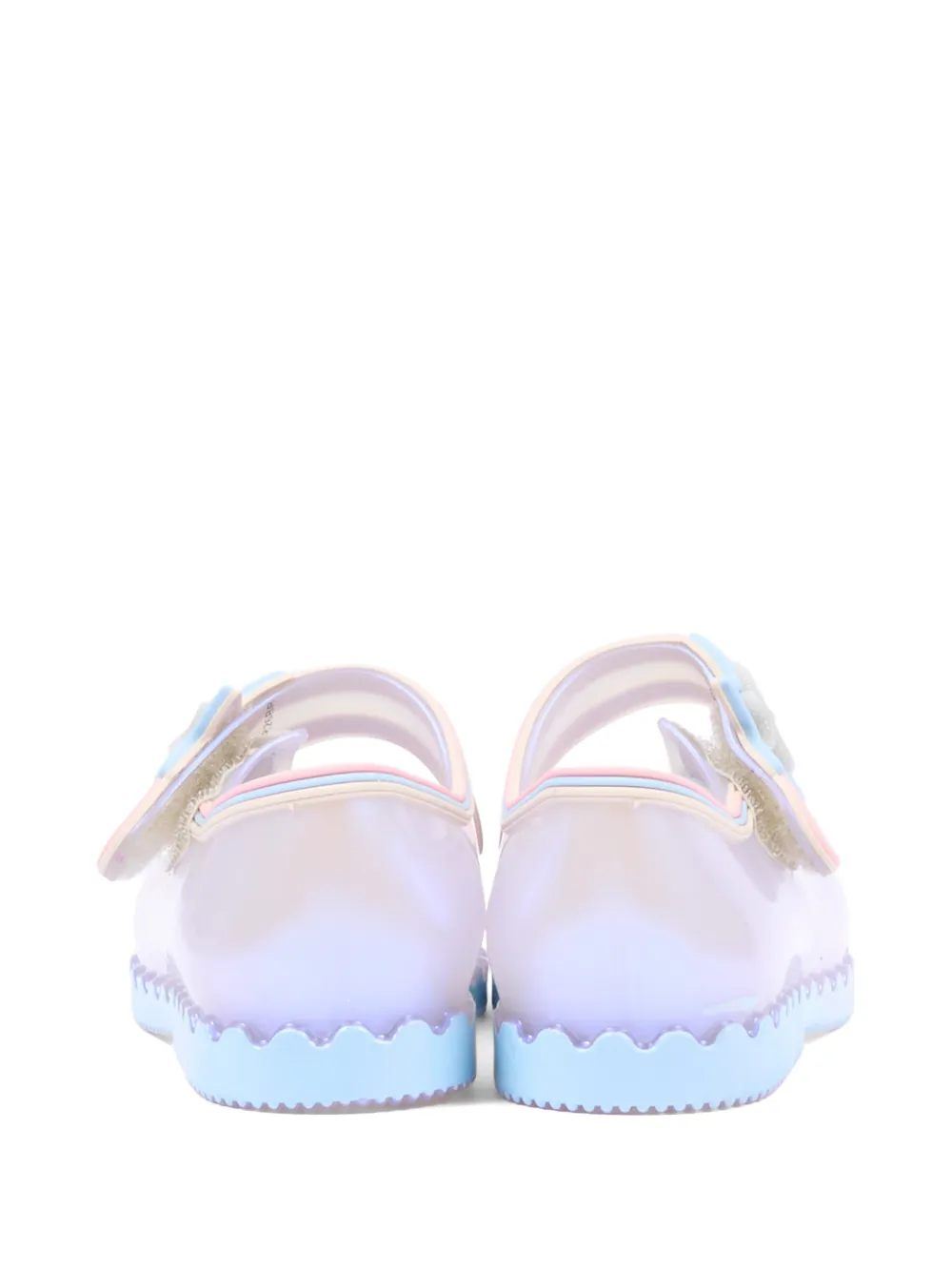 Mini Melissa Hip Balllerina star-patch ballet flats Paars