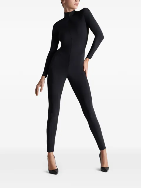 SCANDALE sheer-panelled long-sleeve jumpsuit