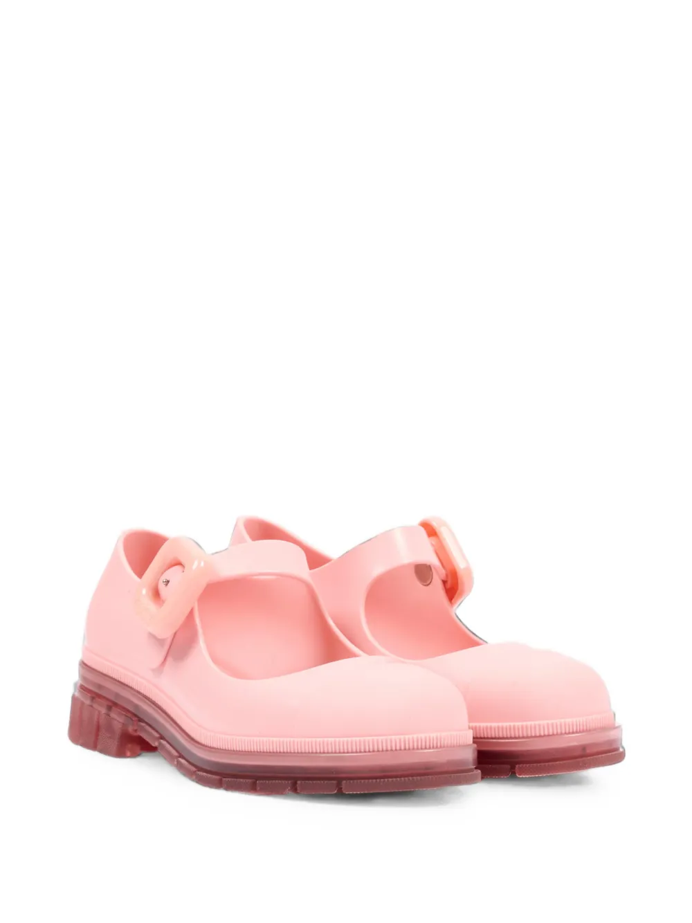 Mini Melissa June buckle-fastening ballet flats - Rosa