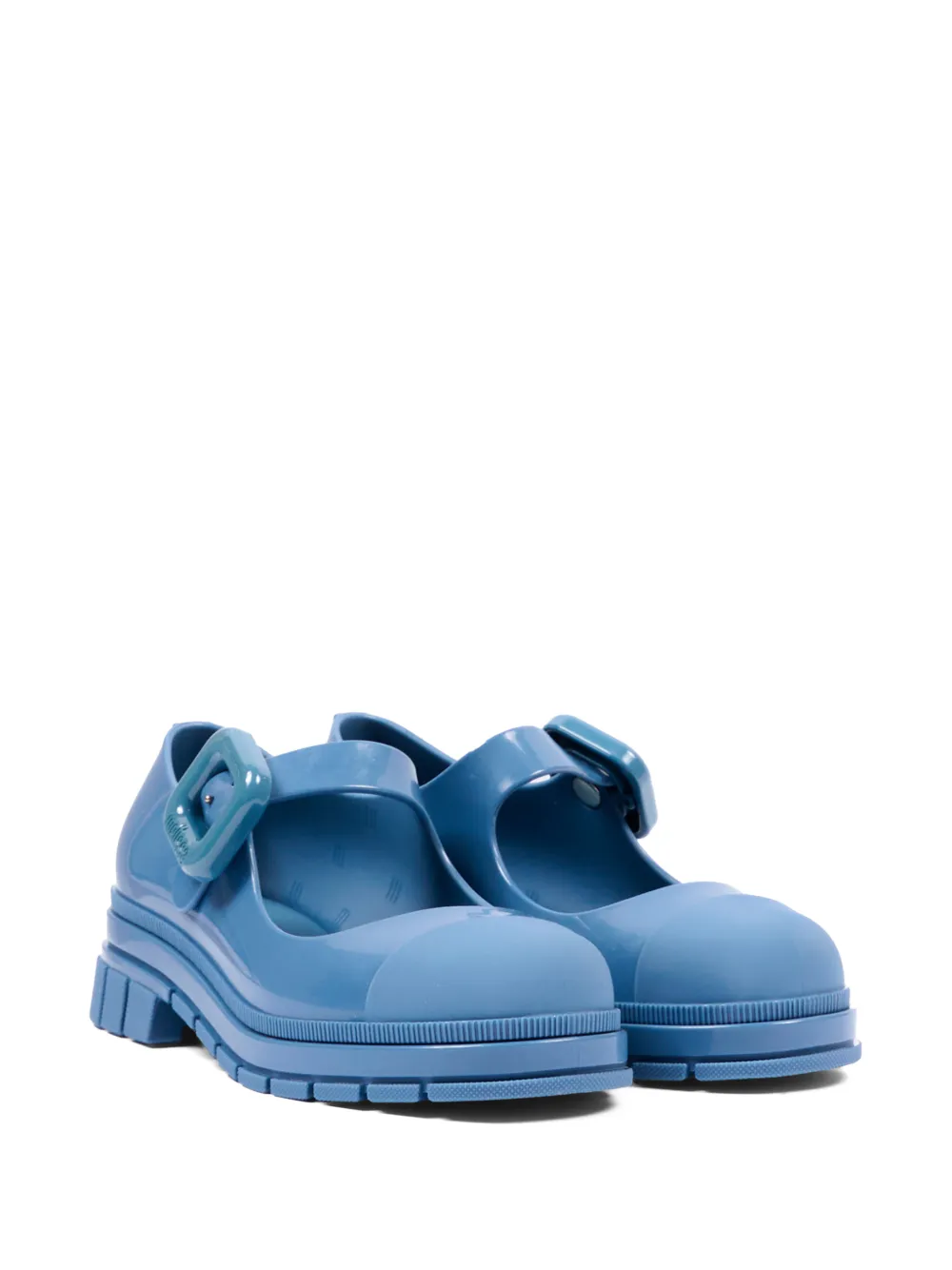 Mini Melissa June buckle-fastening ballet flats - Blu