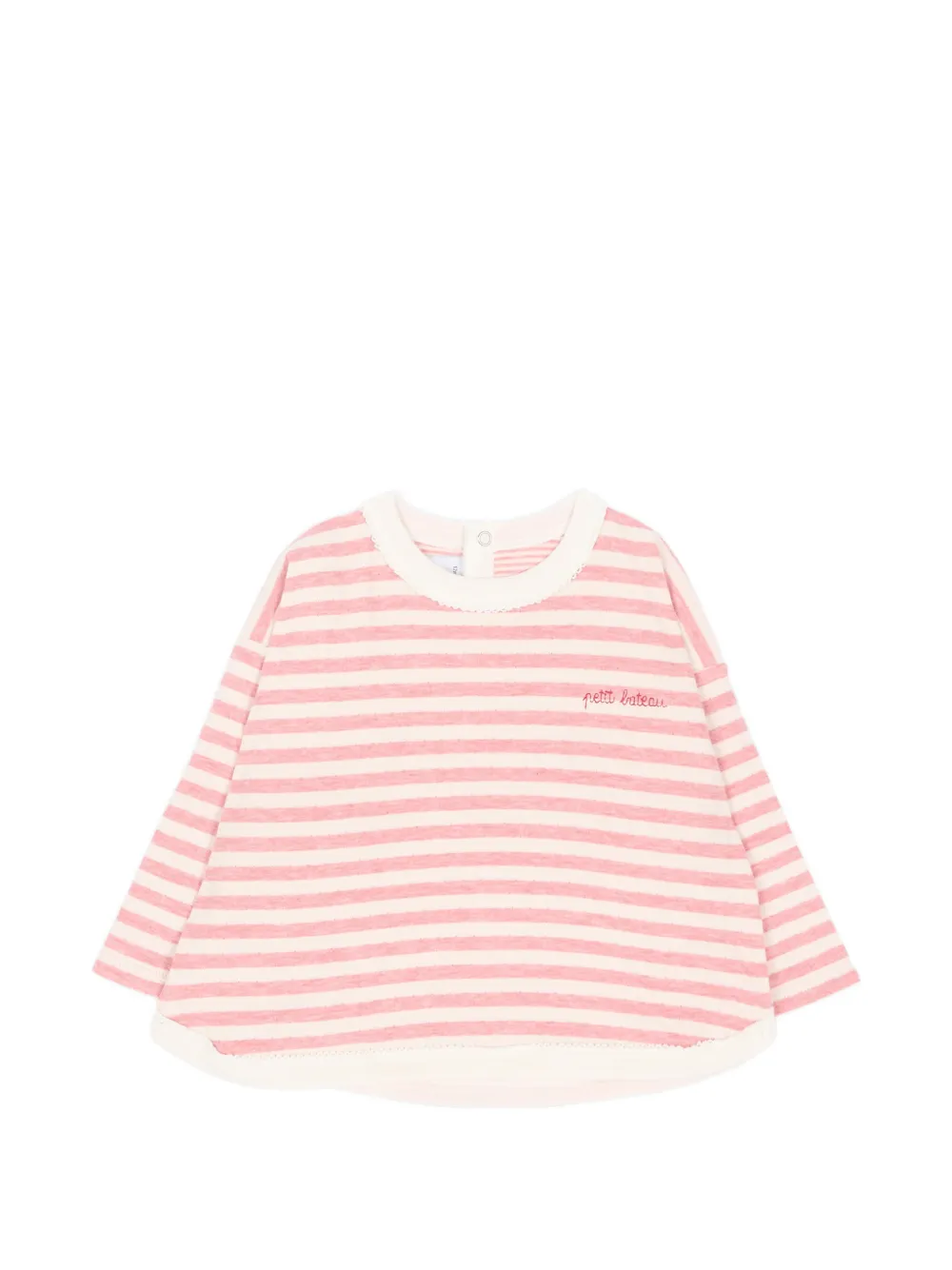 Petit Bateau striped long-sleeve T-shirt - Toni neutri