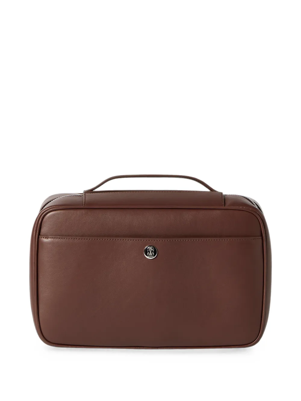 Brunello Cucinelli smooth calfskin travel beauty case