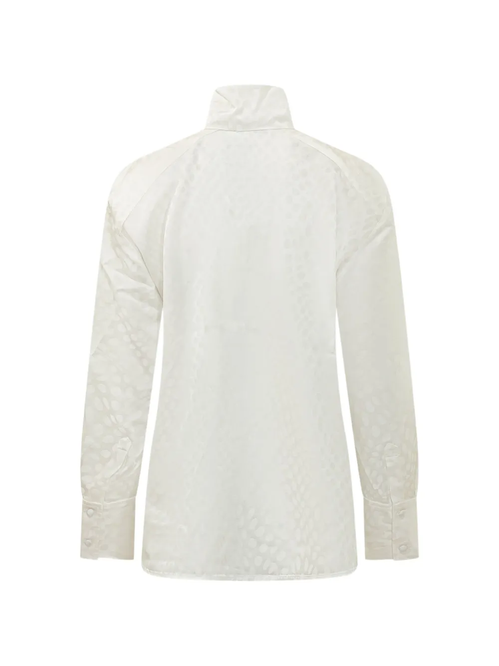 IRO patterned-jacquard high-neck blouse Wit