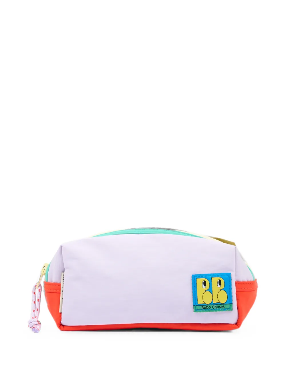 Bobo Choses logo-patch panelled pencil case - Viola