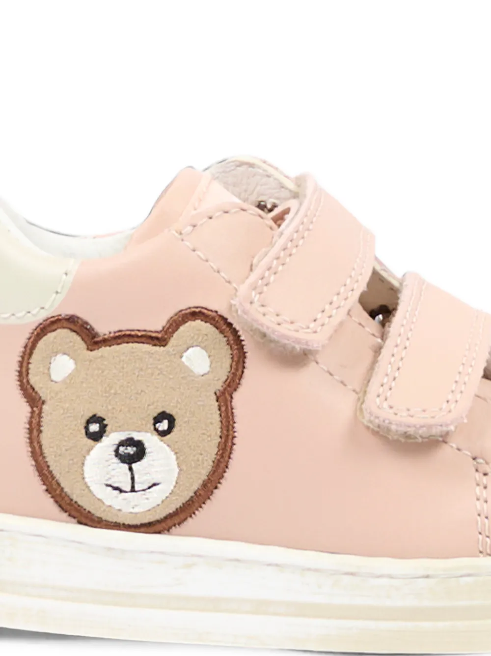 Falcotto Geordi 3 VL bear-patch touch-strap sneakers Roze
