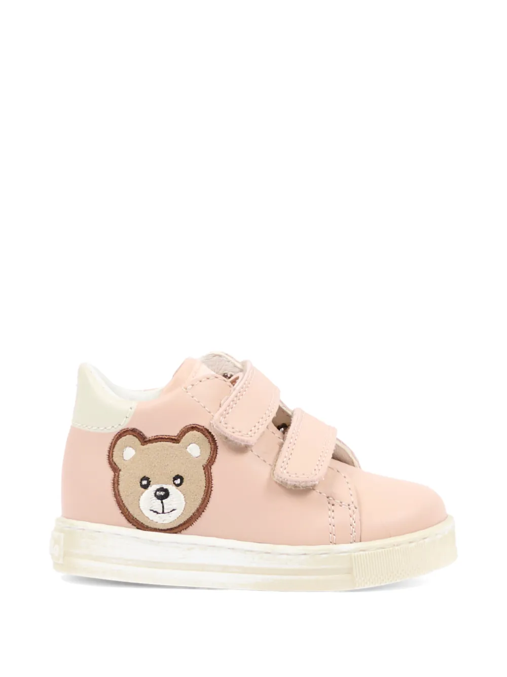Falcotto Geordi 3 VL bear-patch touch-strap sneakers Roze