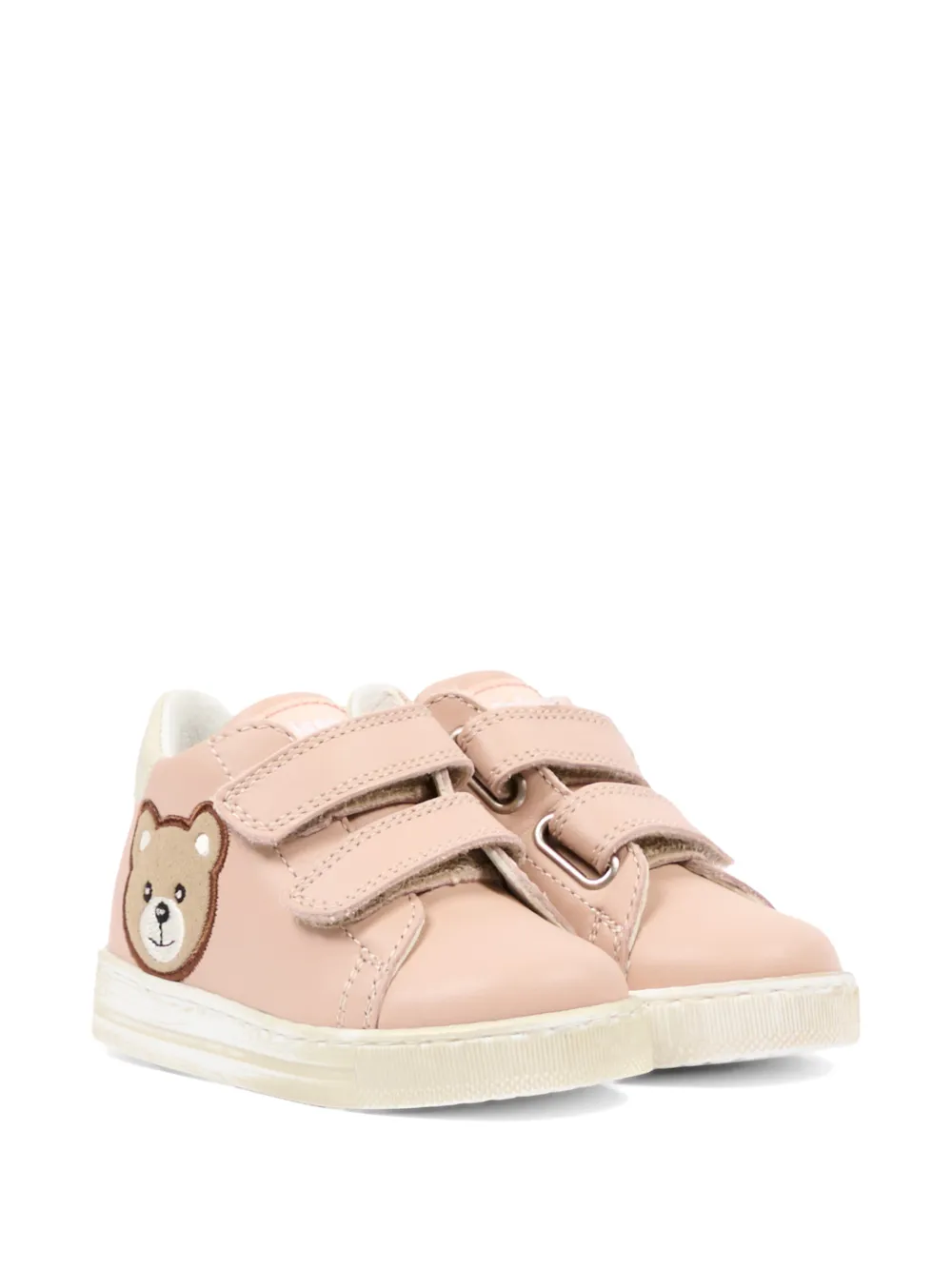 Falcotto Geordi 3 VL bear-patch touch-strap sneakers - Rosa