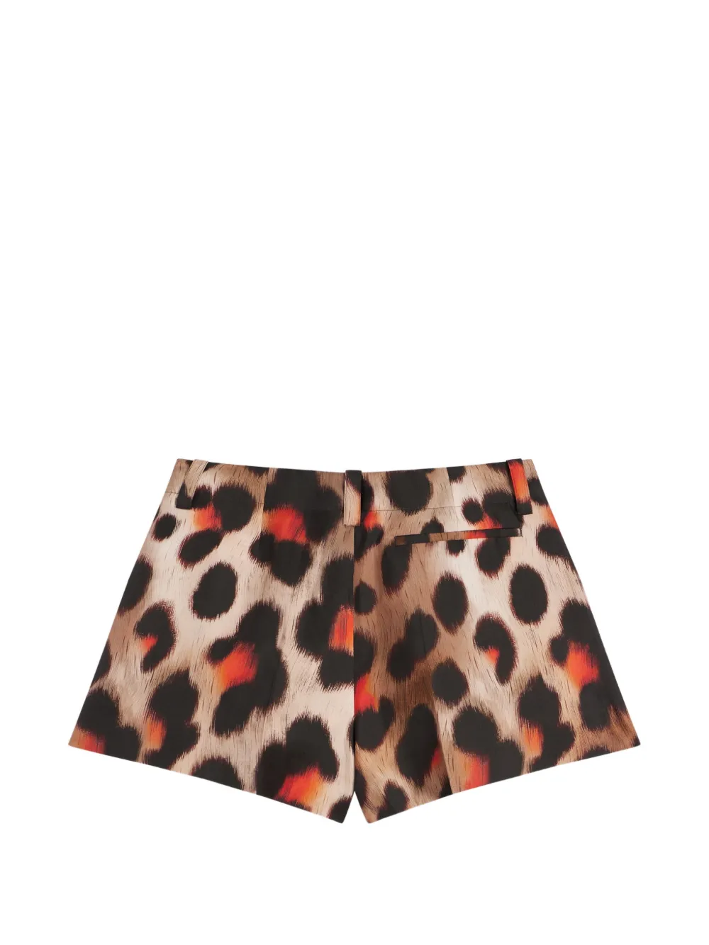 Givenchy Pinch zijden shorts met luipaard-print Beige