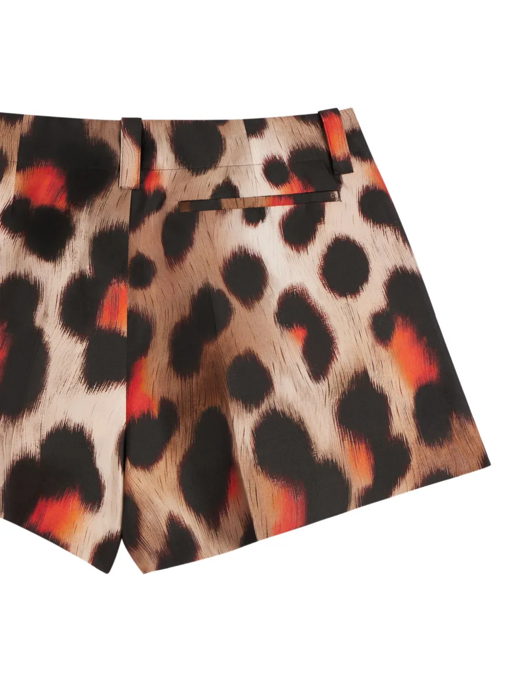 Givenchy Pinch zijden shorts met luipaard-print Beige