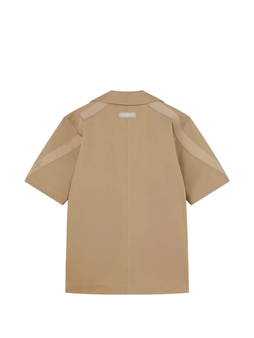 Givenchy Couture Seam katoenen overhemd met grosgrain-detail Beige