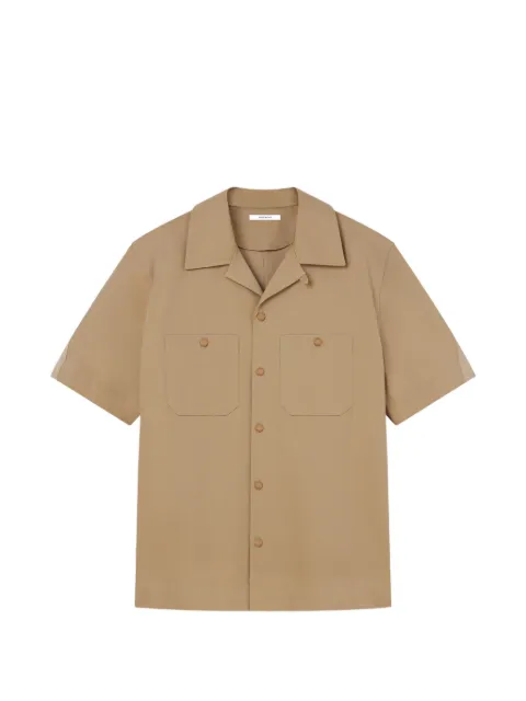 Givenchy couture seam shirt in cotton with gros grain detail