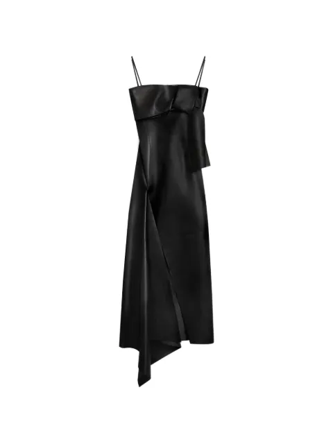 Givenchy Slashed Kleid aus Leder mit Schleife