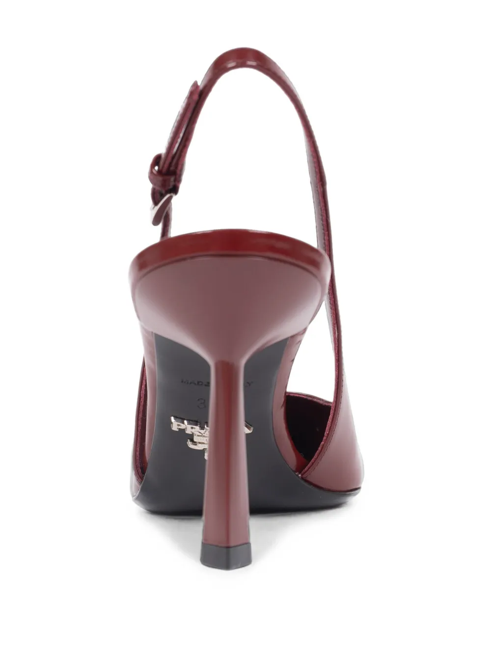 Prada pointed-toe slingback pumps Rood