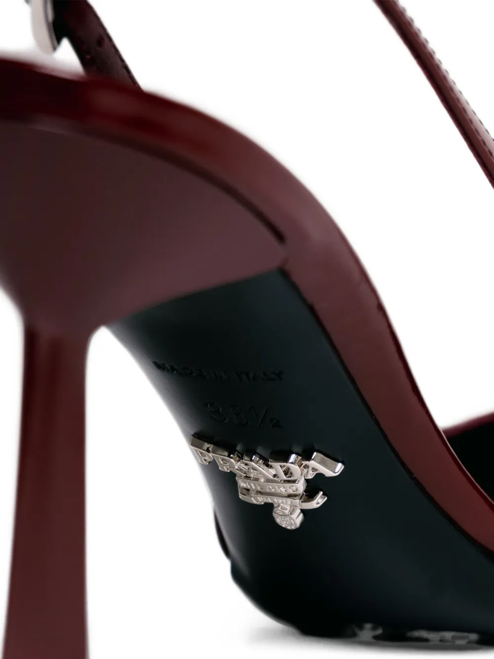 Prada pointed-toe slingback pumps Rood