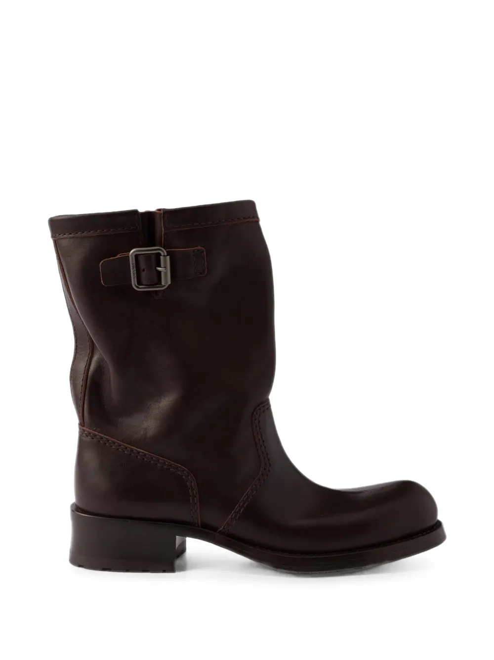 Prada leather mid-calf boots Bruin