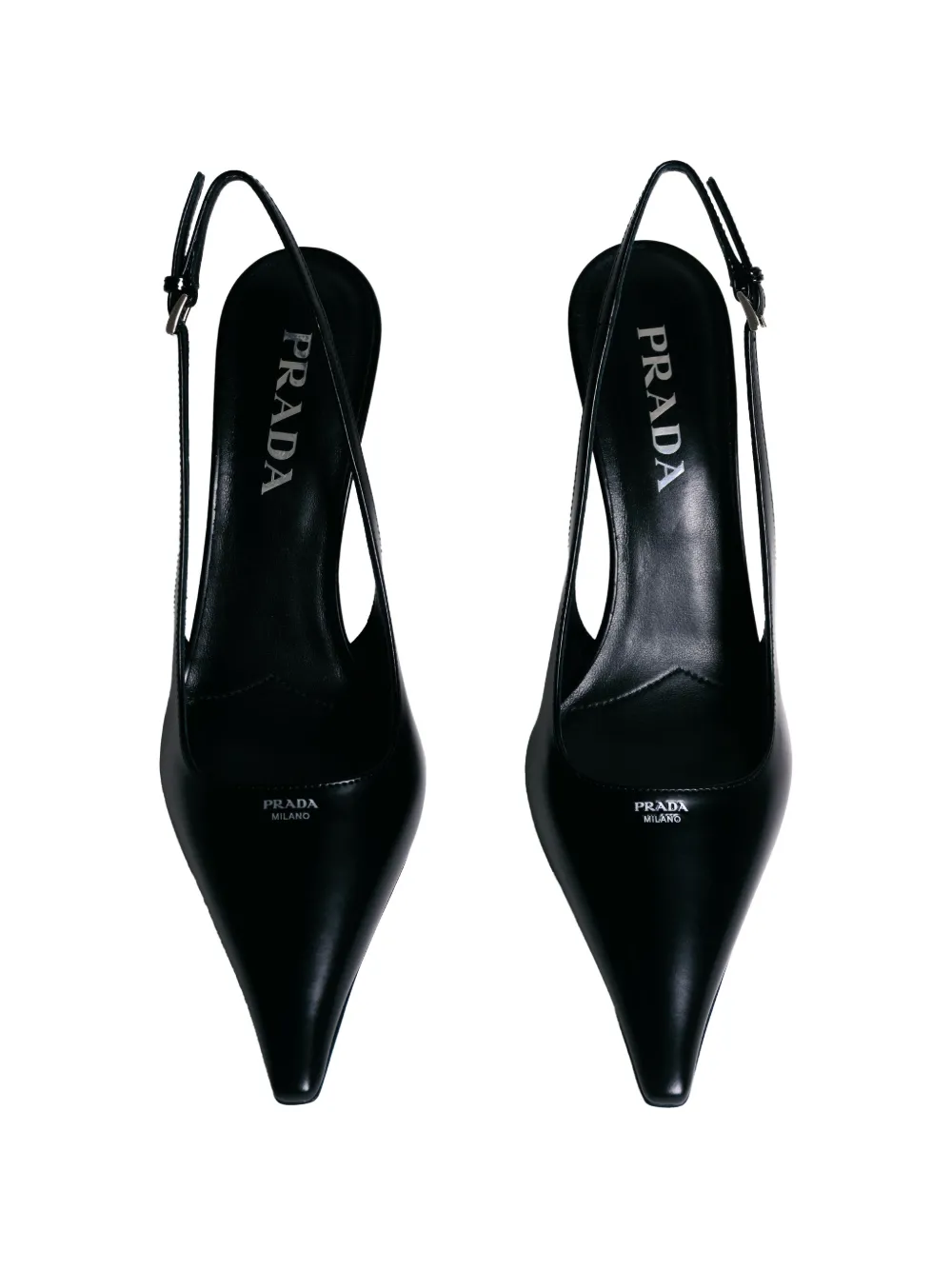 Prada スリングバック パンプス | ブラック | FARFETCH JP