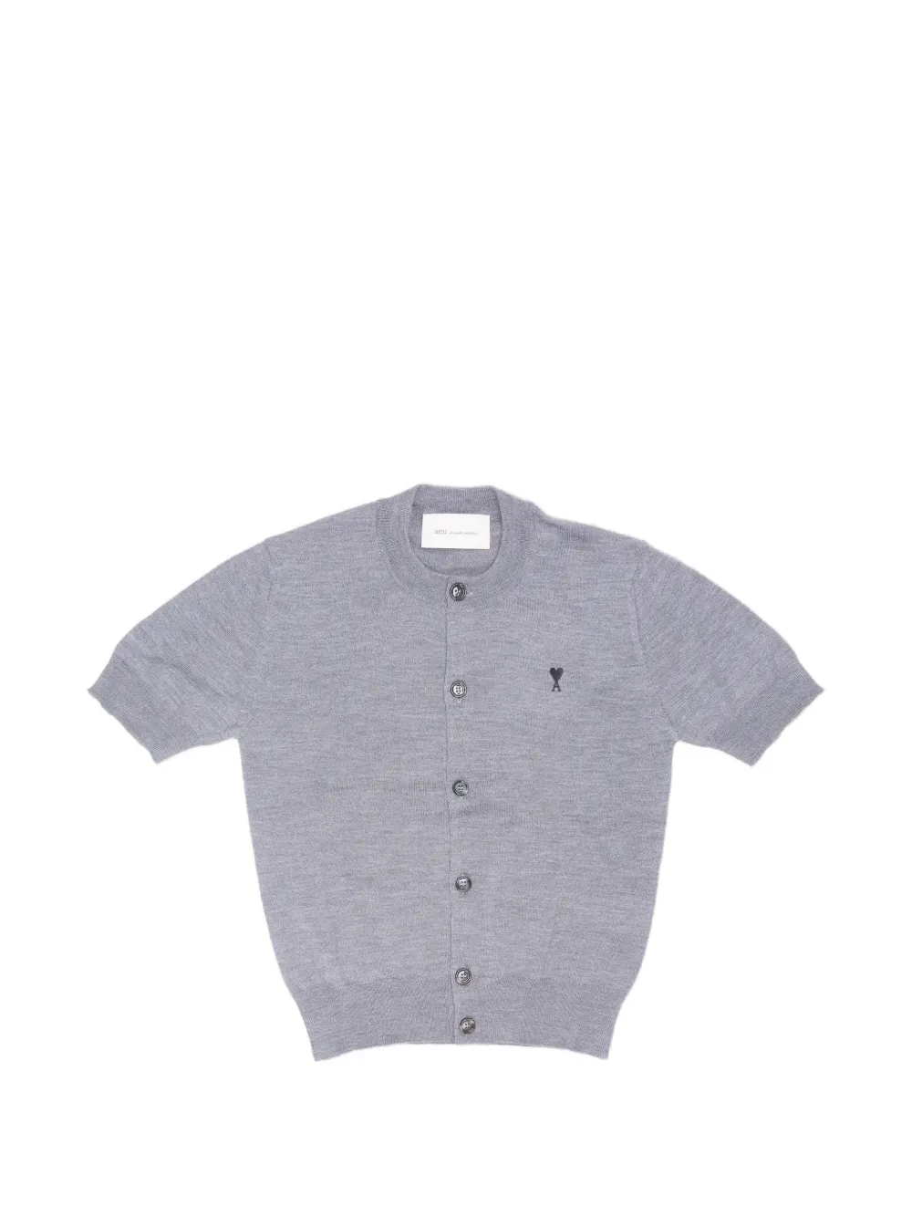 AMI Paris Ami de Coeur short-sleeve cardigan