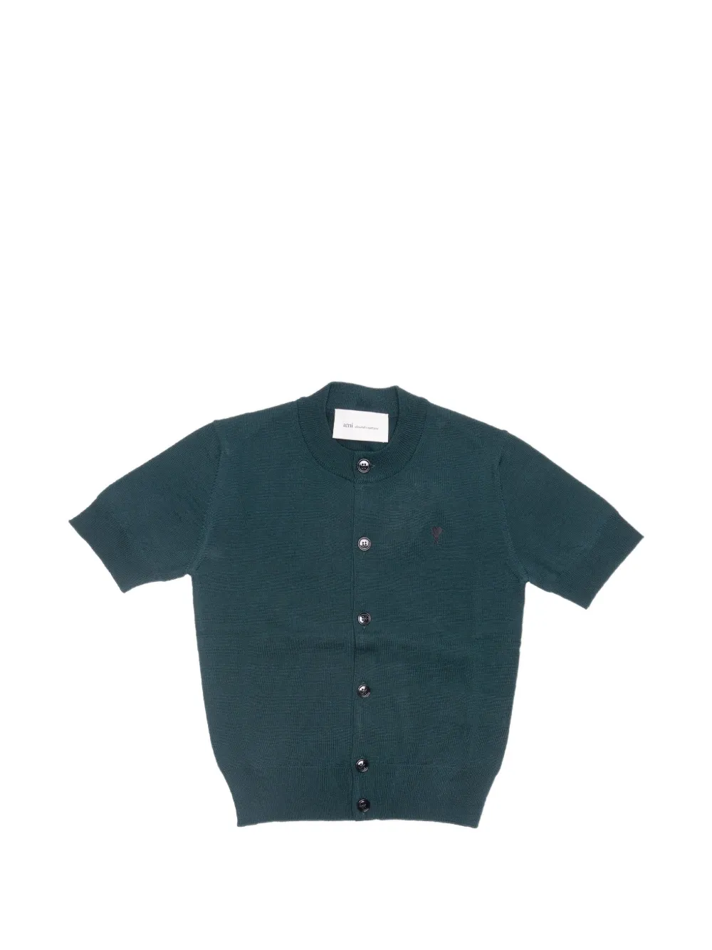 AMI Paris Ami de Coeur short-sleeve cardigan