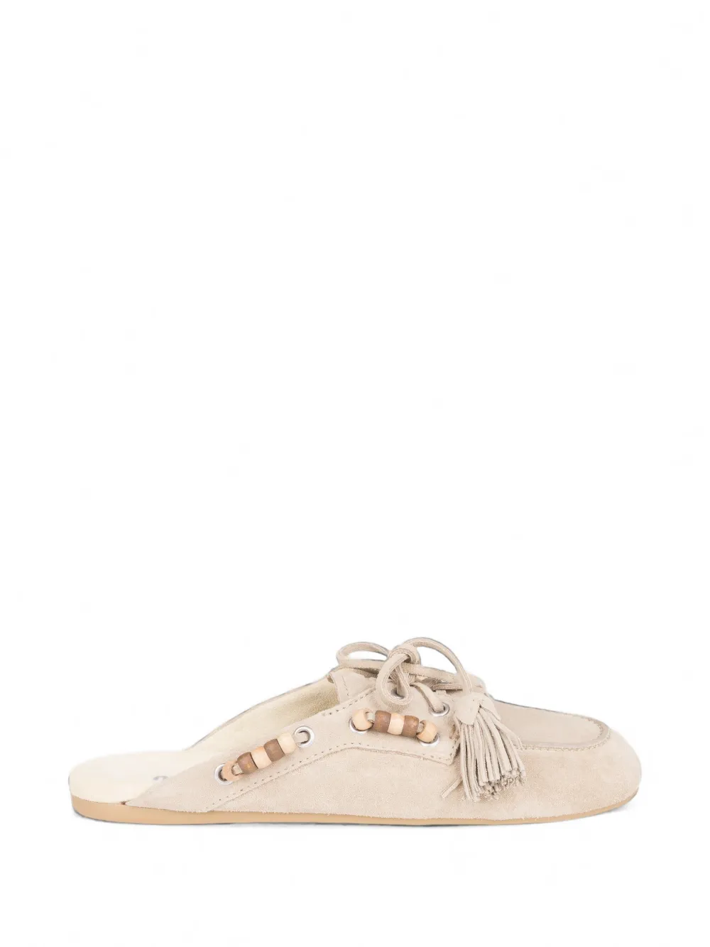 Miu Miu mules en daim - Tons neutres Miu Miu mules en daim - Tons neutres