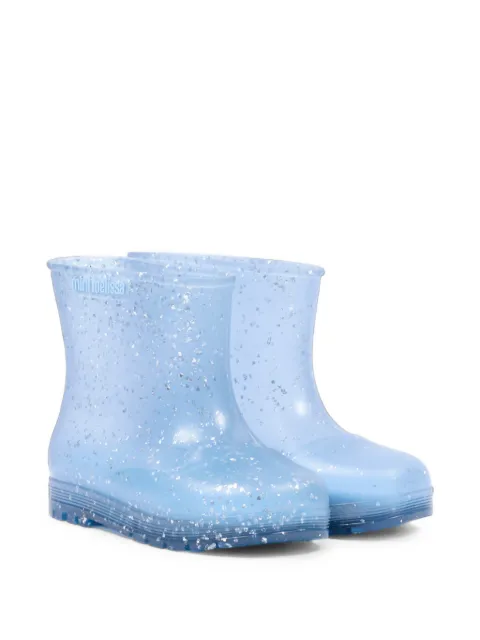 Mini Melissa Welly glitter-detail rain boots