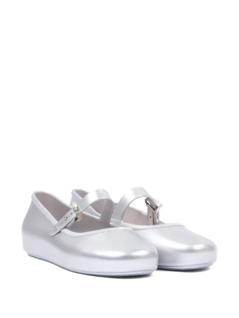Mini Melissa Soft Ballerina touch-strap ballet flats