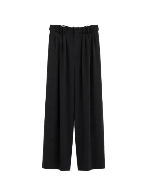 soshiotsuki Eight Tuck pleated wool trousers
