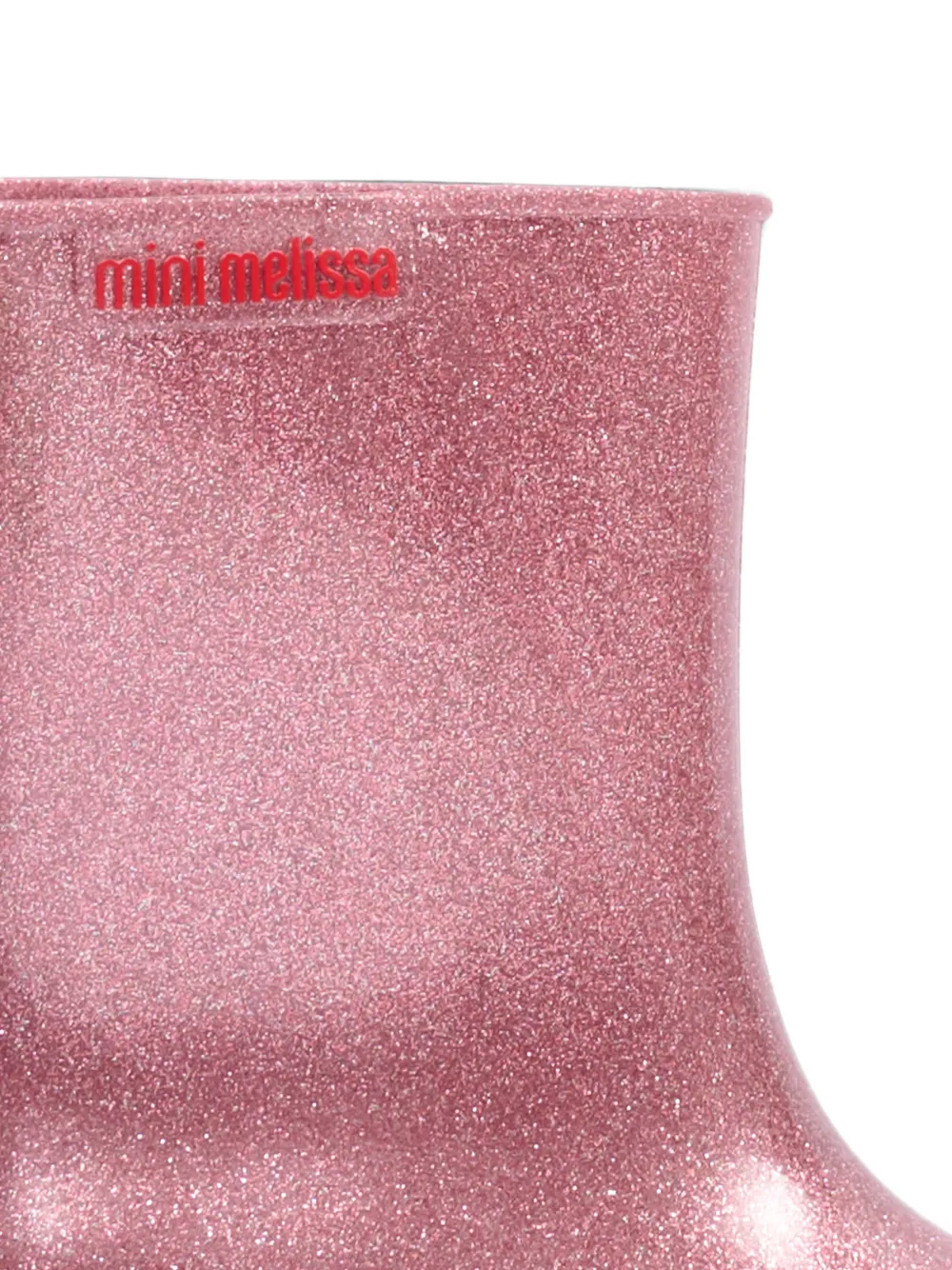 Mini Melissa Welly glitter-effect wellies Roze