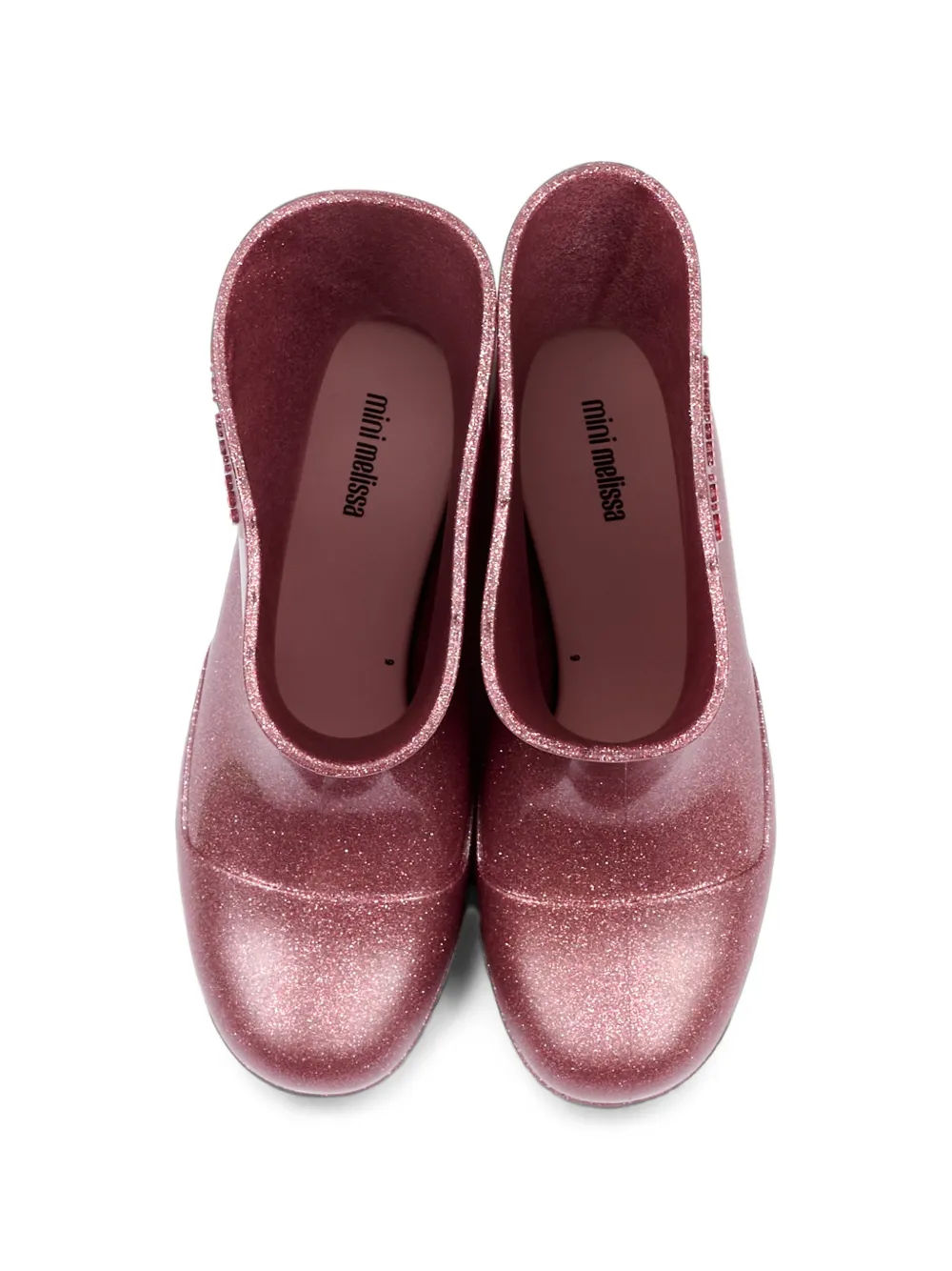 Mini Melissa Welly glitter-effect wellies Roze