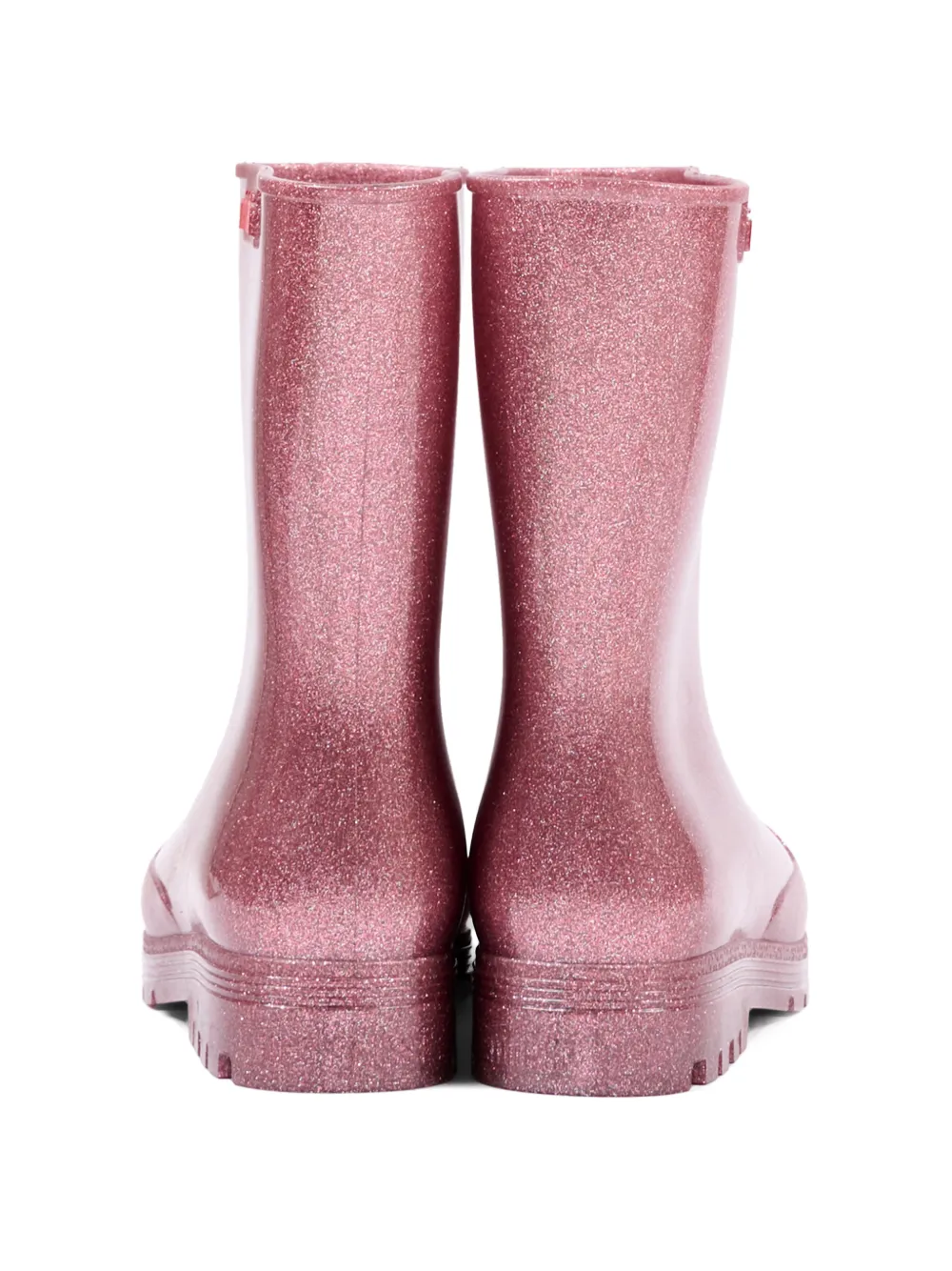 Mini Melissa Welly glitter-effect wellies Roze
