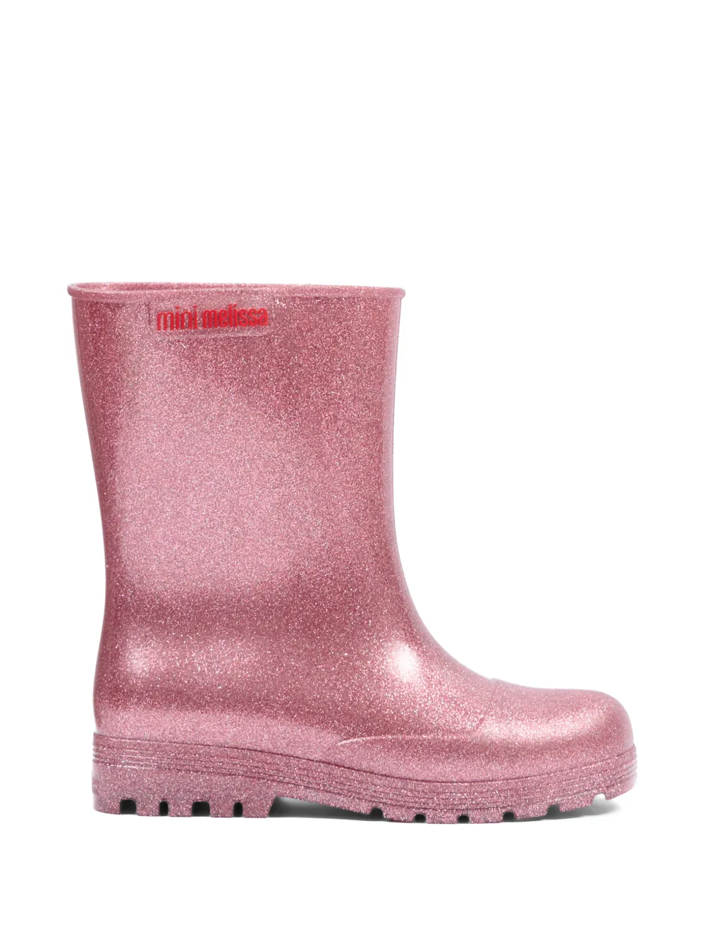 Mini Melissa Welly glitter-effect wellies Roze