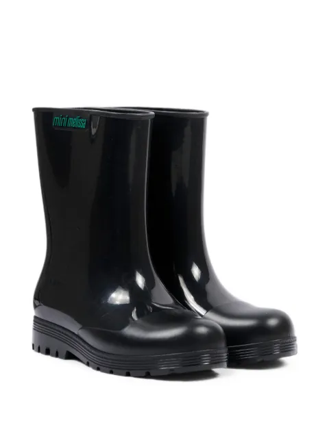Mini Melissa Welly glossy-finish wellies