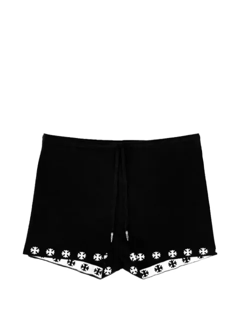 Chrome Hearts cross-print drawstring shorts