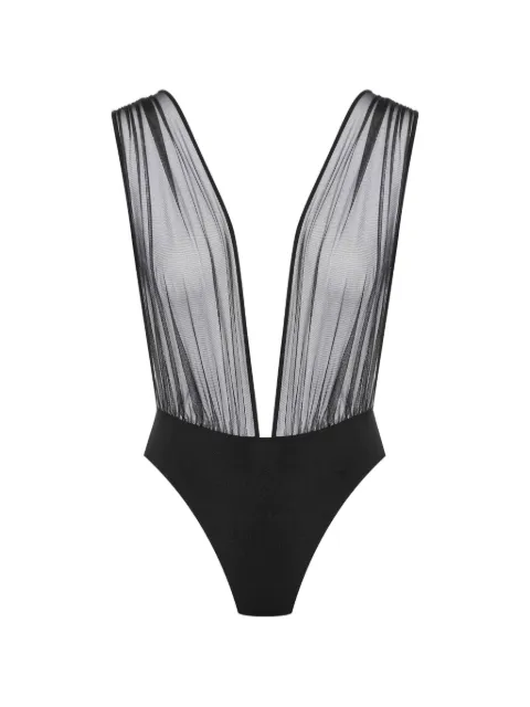 SCANDALE body Nuit Fauve plisado de tul