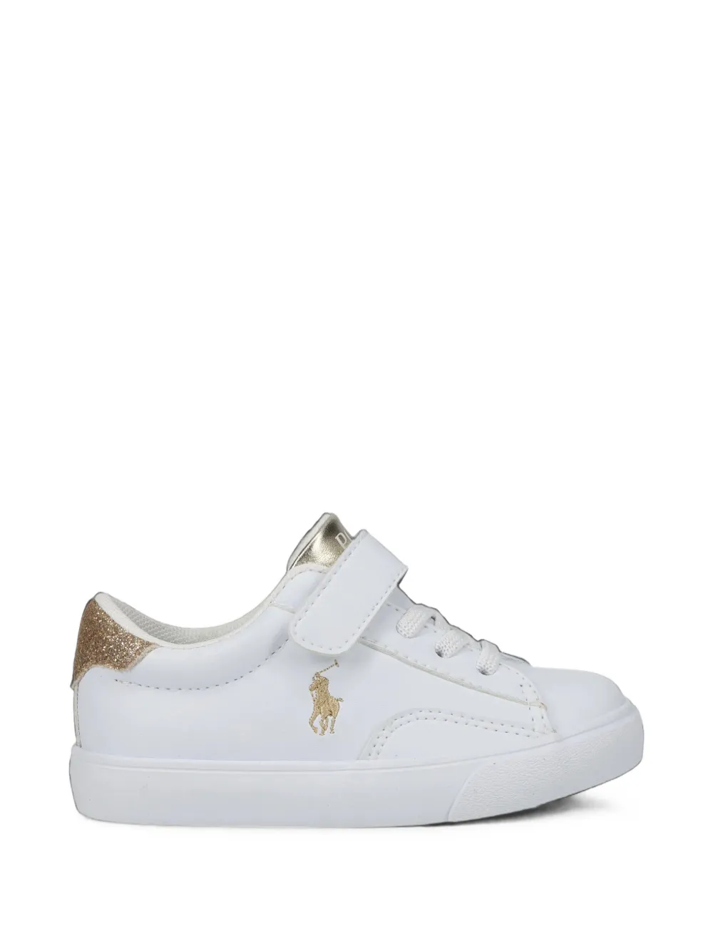 POLO RALPH LAUREN KIDS signature-Pony sneakers Wit
